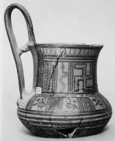 TANKARD (ATHENIAN GEOMETRIC, OUTLINE)