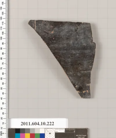Terracotta fragment of a closed shape