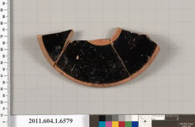 Terracotta fragment of a kylix (drinking cup)