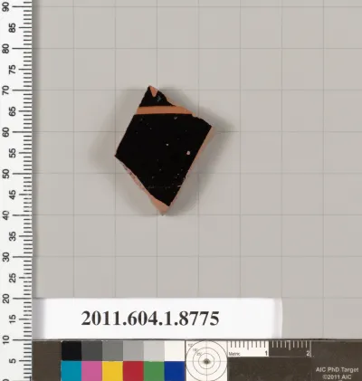 Terracotta fragment of a kylix (drinking cup)