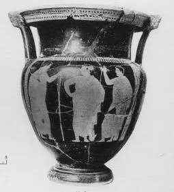 KRATER, COLUMN (ATHENIAN, RED-FIGURE)