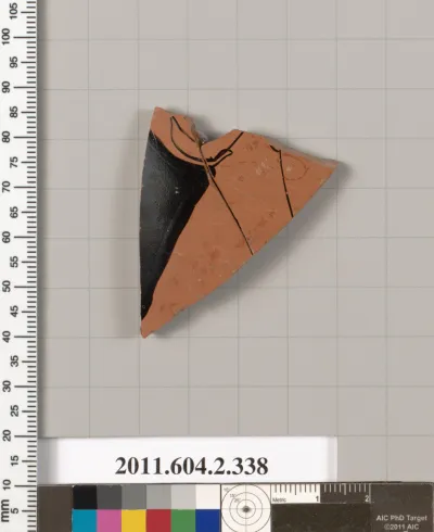 Terracotta fragment of a column-krater (bowl for mixing wine and water)