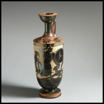Terracotta lekythos (oil flask)