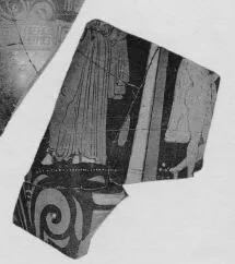 AMPHORA, NECK (?), FRAGMENT (SOUTH ITALIAN, APULIAN, RED-FIGURE)