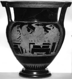 KRATER, COLUMN (ATHENIAN, RED-FIGURE)