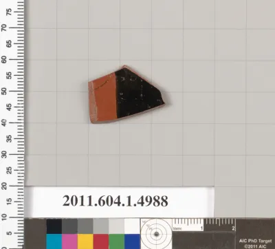 Terracotta fragment of a kylix (drinking cup)