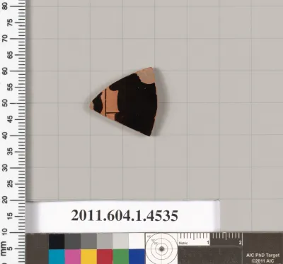 Terracotta fragment of a kylix (drinking cup)