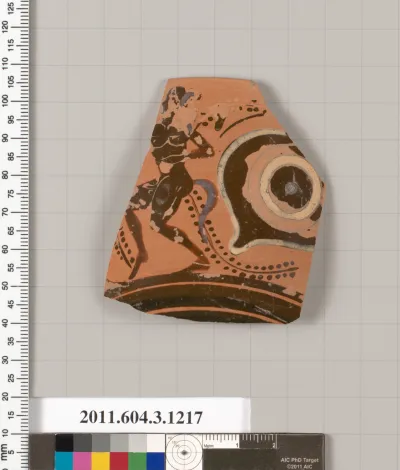 Terracotta rim fragment of a kyathos (cup-shaped ladle)