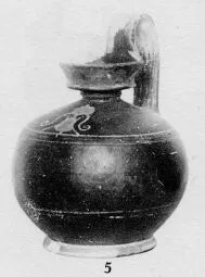OINOCHOE (CORINTHIAN, BLACK GLAZE)