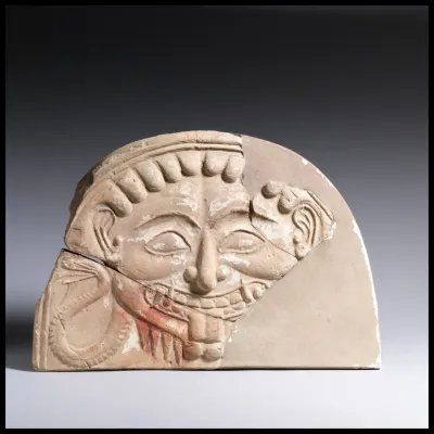 Antefix, head of Medusa