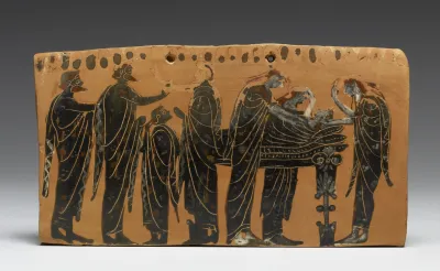 Pinax (Plaque) with Funerary Scene