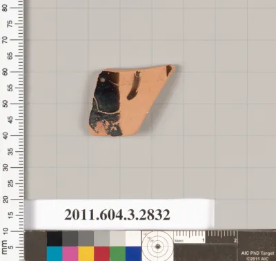 Terracotta fragment of a closed shape