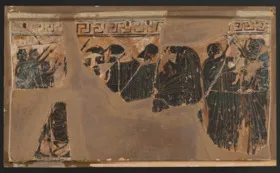 PLAQUE, FRAGMENTS (ATHENIAN, BLACK-FIGURE)