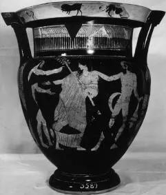KRATER, COLUMN (ATHENIAN, RED-FIGURE)
