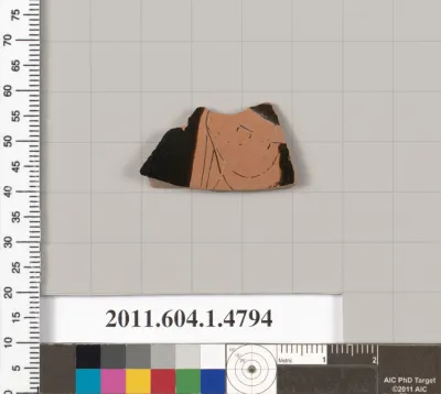 Terracotta fragment of a kylix (drinking cup)