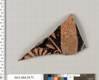 Terracotta fragment of a kylix (drinking cup)