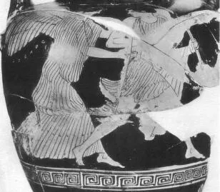 AMPHORA, NECK (ATHENIAN, RED-FIGURE)