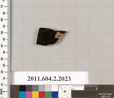 Terracotta fragment of an askos (flask with a spout and handle over the top)?