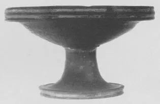 DISH (ETRUSCAN, BUCCHERO)