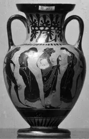 AMPHORA, NECK (ATHENIAN, BLACK-FIGURE)