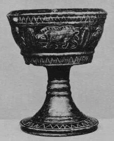 CHALICE (ETRUSCAN, BUCCHERO)
