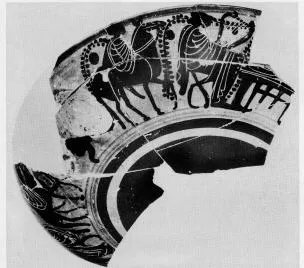 CUP, FRAGMENT (ATHENIAN, BLACK-FIGURE)