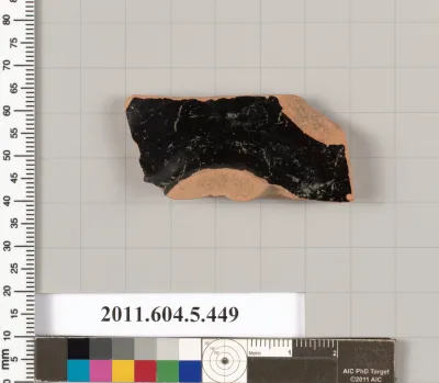 Terracotta fragment of a kylix (drinking cup)