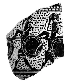 ALABASTRON FRAGMENT (CORINTHIAN, BLACK-FIGURE)
