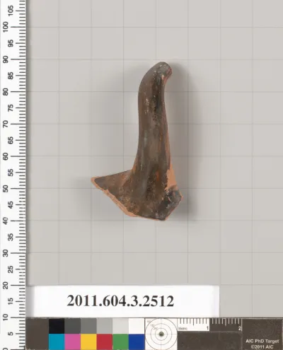 Terracotta fragment of a kylix (drinking cup)