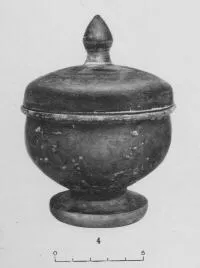 PYXIS (ATHENIAN, BLACK GLAZE)