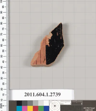 Terracotta fragment of a kylix (drinking cup)