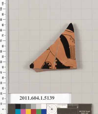 Terracotta fragment of a kylix (drinking cup)