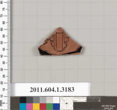 Terracotta fragment of a kylix (drinking cup)