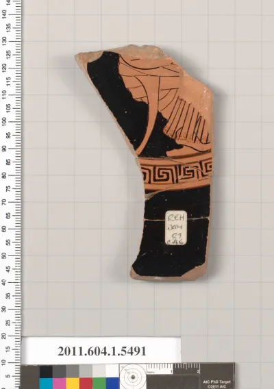 Terracotta fragment of a kylix (drinking cup)