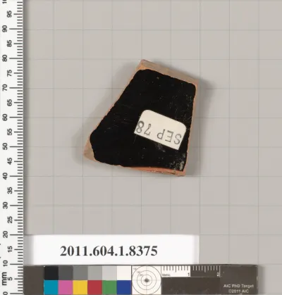 Terracotta fragment of a kylix (drinking cup)