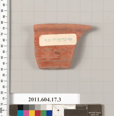 Terracotta rim fragment of a bowl?