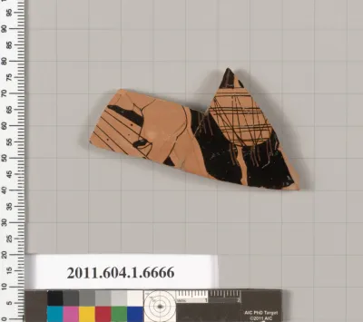 Terracotta fragment of a kylix (drinking cup)