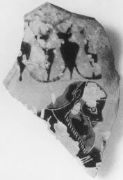 AMPHORA, BELLY, TYPE B, FRAGMENT (ATHENIAN, BLACK-FIGURE)