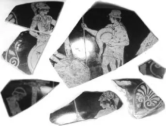 CUP, FRAGMENTS (ATHENIAN, RED-FIGURE)