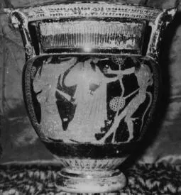 KRATER, COLUMN (ATHENIAN, RED-FIGURE)