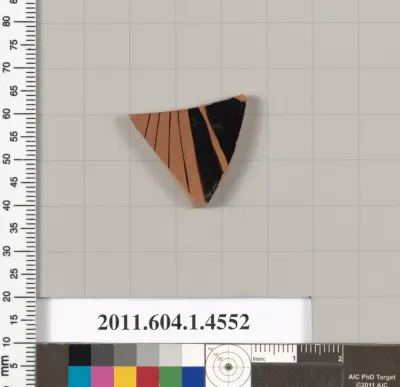 Terracotta fragment of a kylix (drinking cup)