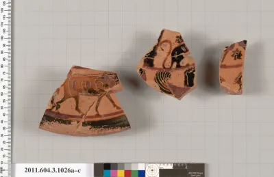 Terracotta fragments of a lid