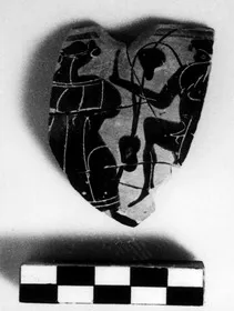 CUP, FRAGMENT (ATHENIAN, BLACK-FIGURE)