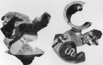 AMPHORA, PANATHENAIC PRIZE, FRAGMENTS (ATHENIAN, BLACK-FIGURE)