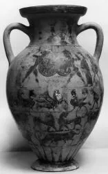 AMPHORA, NECK (ATHENIAN, BLACK-FIGURE)