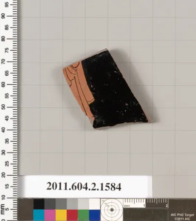 Terracotta fragment of a skyphos (deep drinking cup)