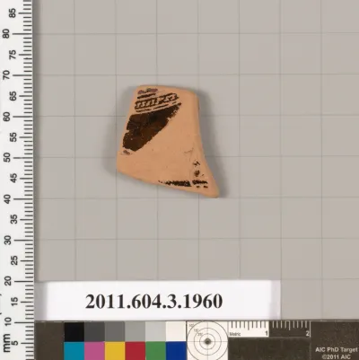 Terracotta fragment of a kylix (drinking cup)