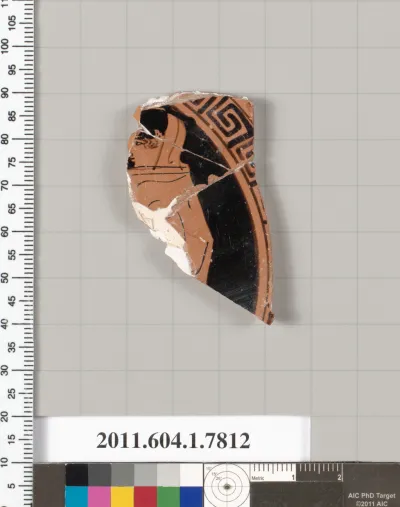 Terracotta fragment of a kylix (drinking cup)
