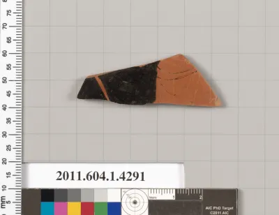 Terracotta fragment of a kylix (drinking cup)