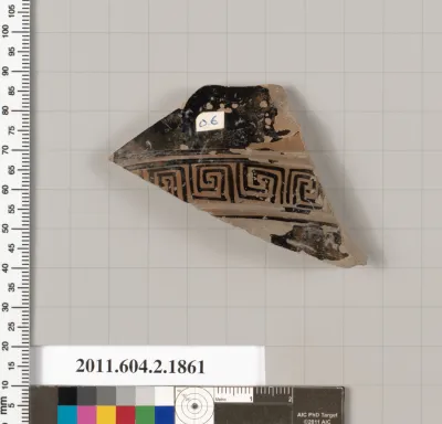 Terracotta fragment of a skyphos (deep drinking cup)